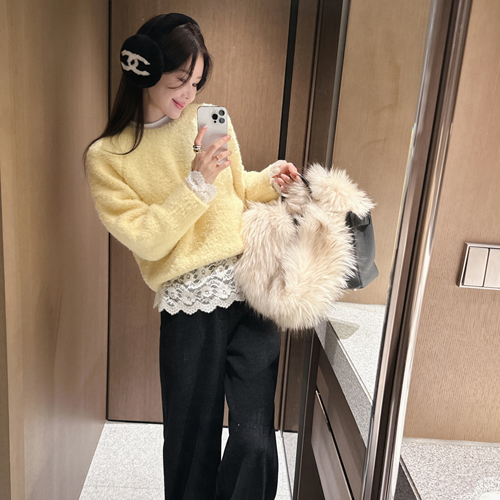 Boca boucle wool knit