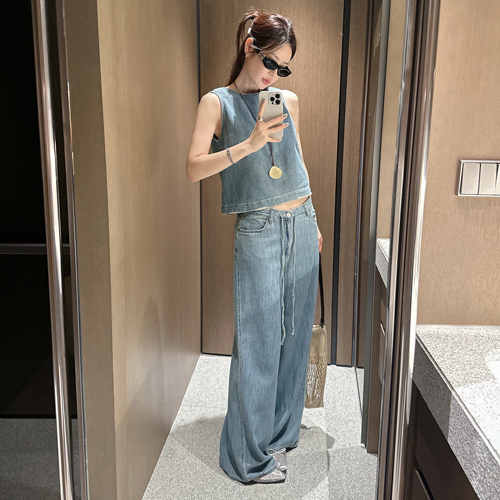 Frank retro string denim