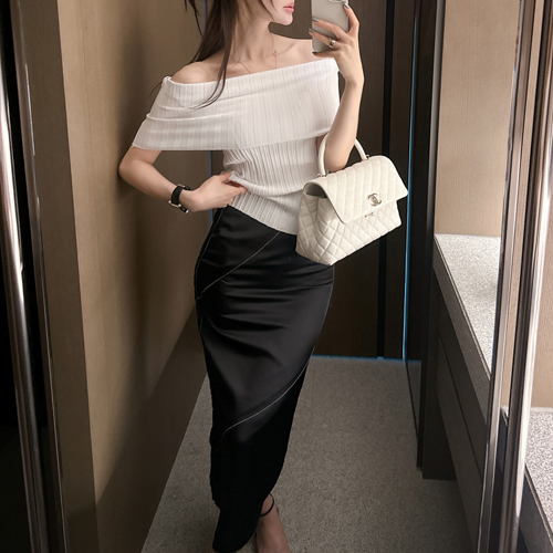 Cutting slit skirt