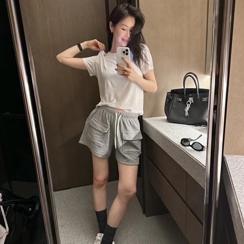 Towel cargo shorts