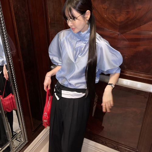 Steer tie blouse