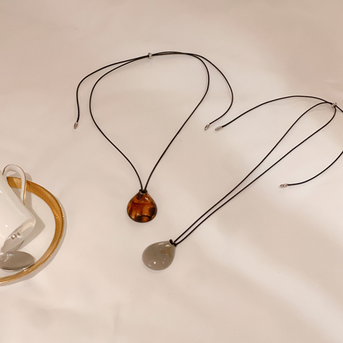 Honey pendant necklace