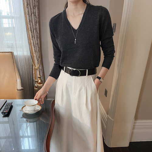 Ocean basic V-neck knit