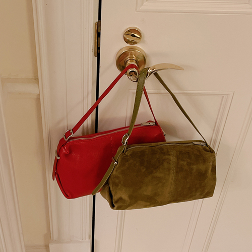 Says sheepskin bag