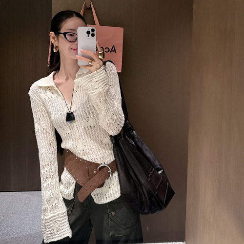 Connect crocher knit cardigan
