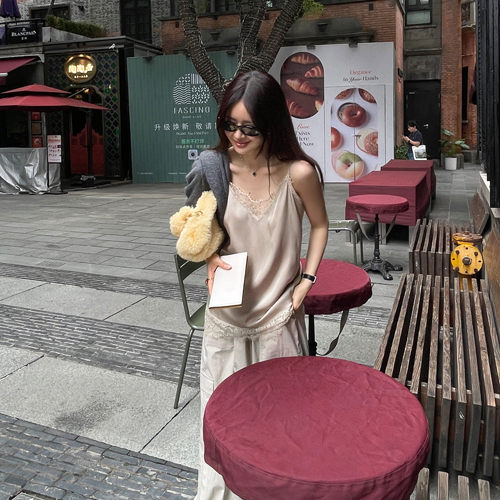 Rabo satin lace sleeveless