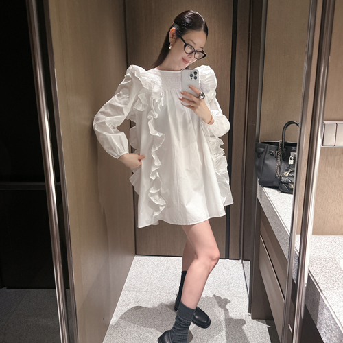 Tuga frill mini dress