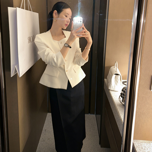 Boni square-neck jacket