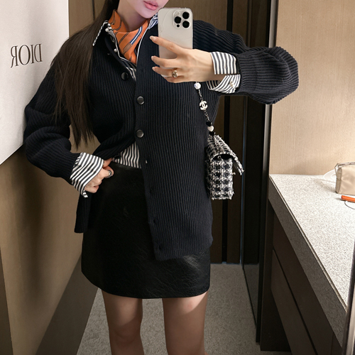 Shindy button wool cardigan