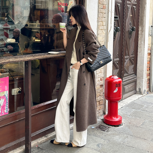 Mote over handmade coat (brown)