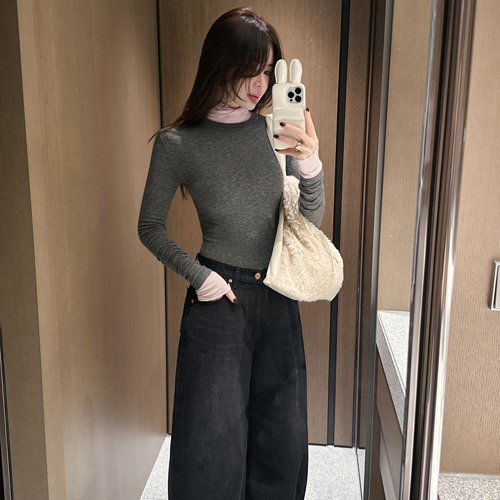 Bay round wool tencel tee