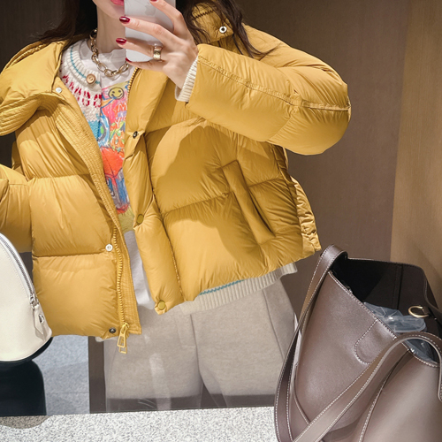 High-neck short padding (yellow)