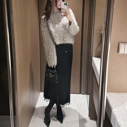 Olivia velvet gimo skirt (gimo)