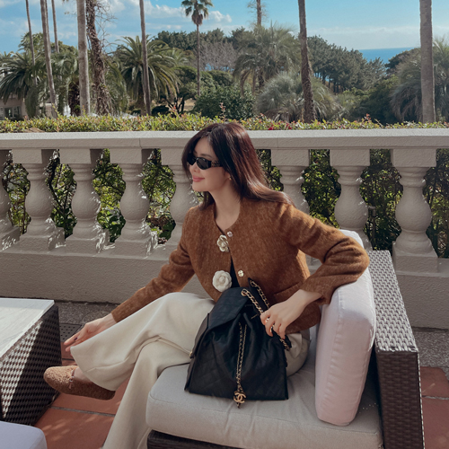 Steven corsage goose-down jacket