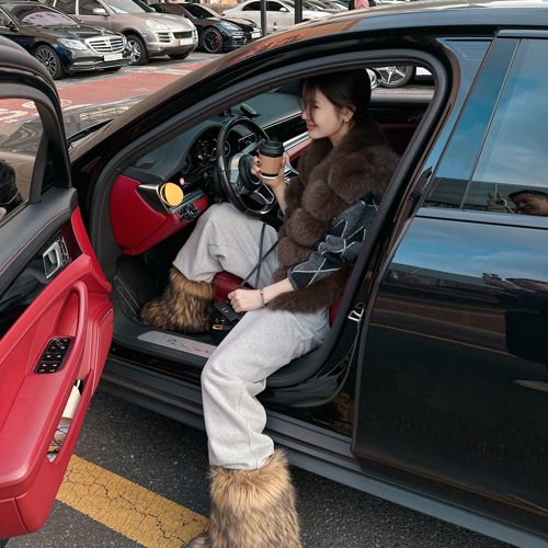 High quality sagafox vest (sagafox fur)