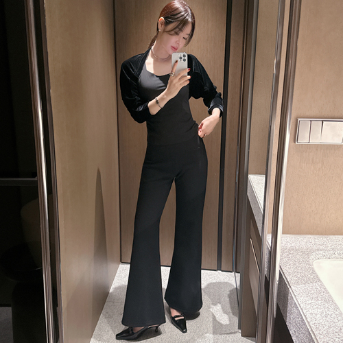 Pure boots-cut gimo pants (gimo)