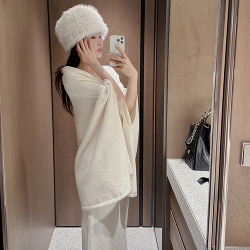 Helar shawl cardigan knit set