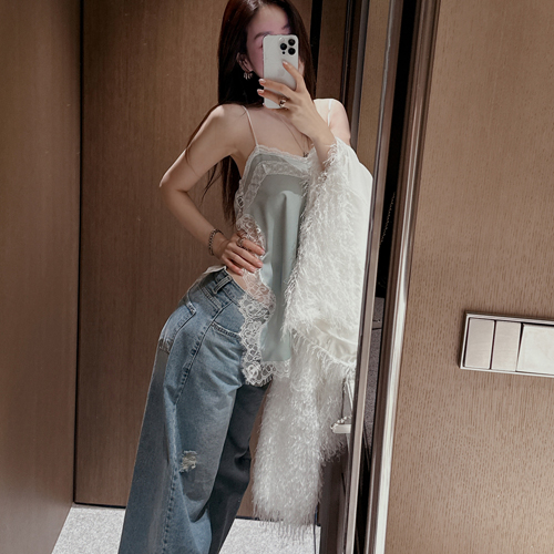 Wonder satin lace bustier