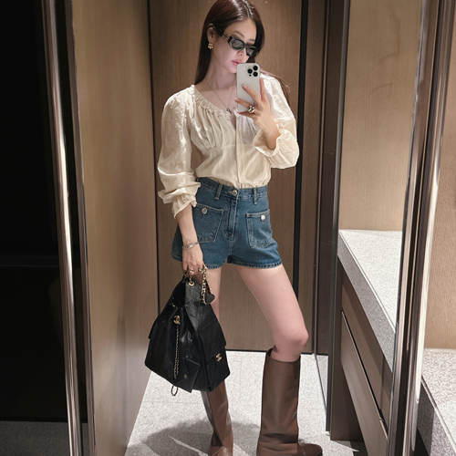 Blake pocket denim shorts