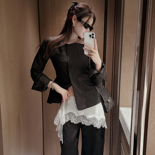 Meinin boat-neck jacket