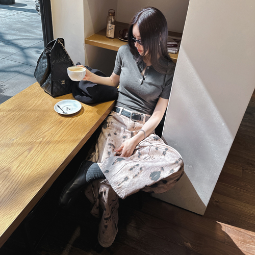 All-in-one collar knit