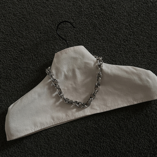 Bold chain silver necklace