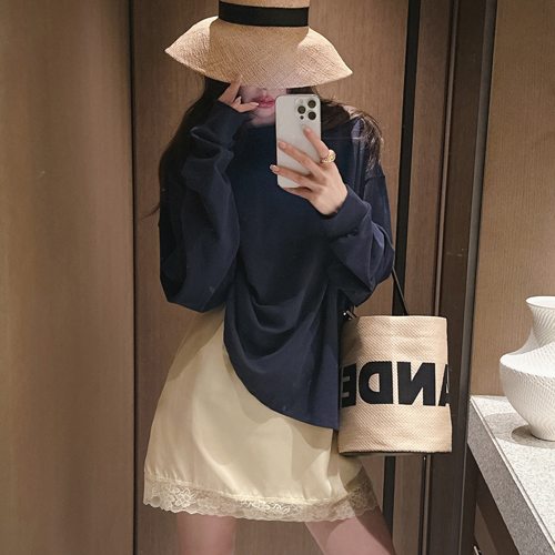 Letter shibori round tee