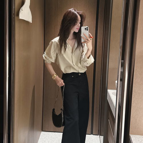 Comfort cotton tencel shirt