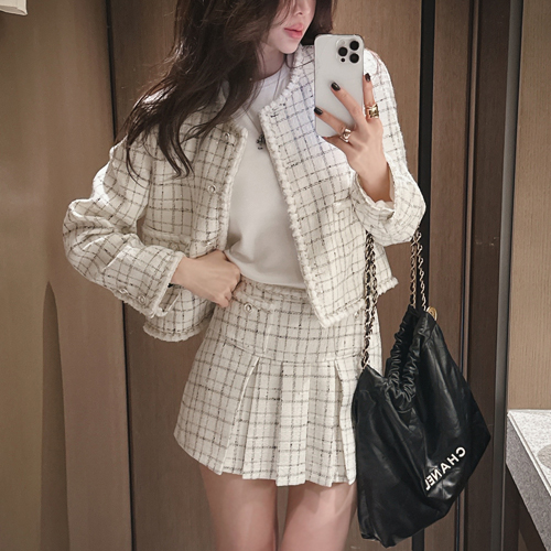 Marcel check tweed jacket