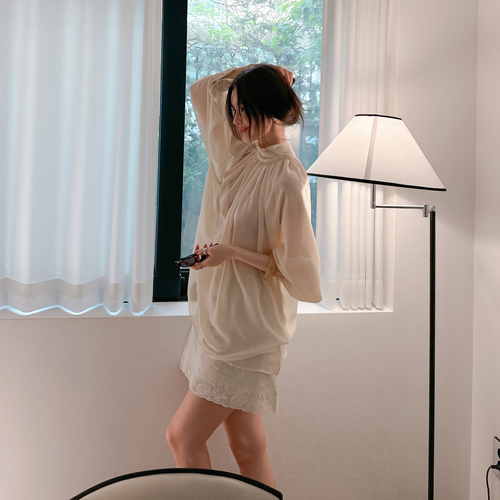 Elin shirring blouse