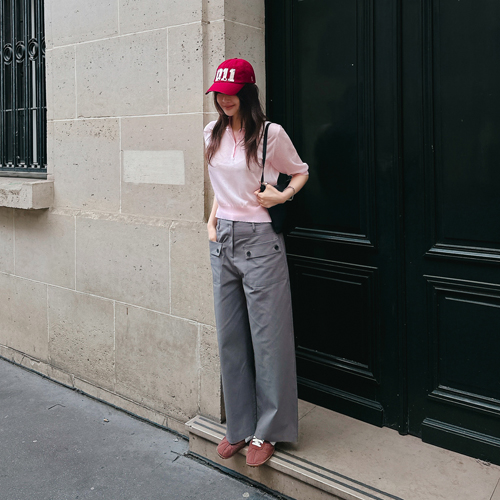 Molty cotton wide pants