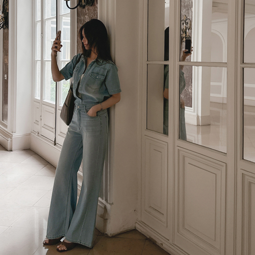 Refer wide denim pants