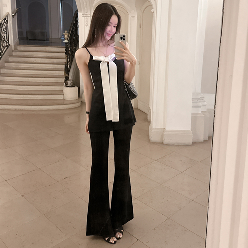 Giselle slim boots-cut pants
