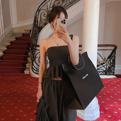 Pay smoke frill tube top