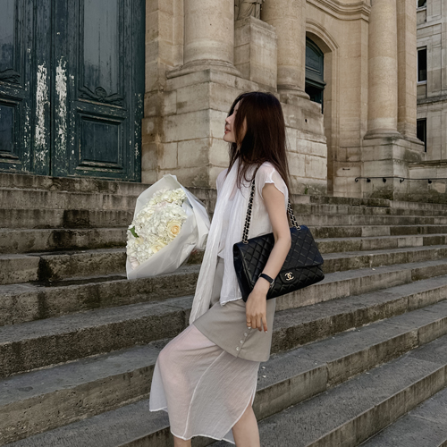 Cotta tencel scarf blouse