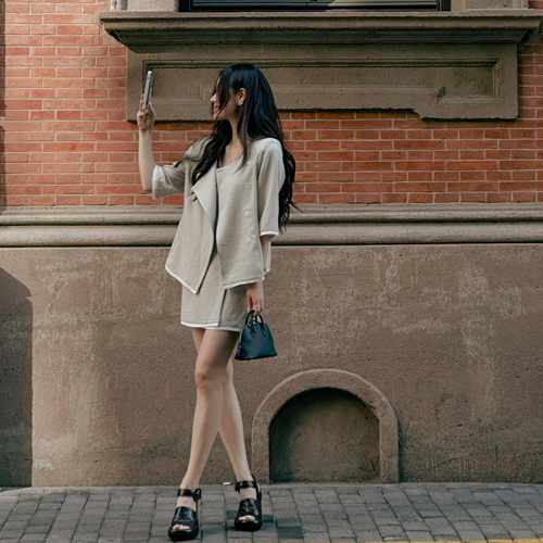 Soul scoop-neck jacket