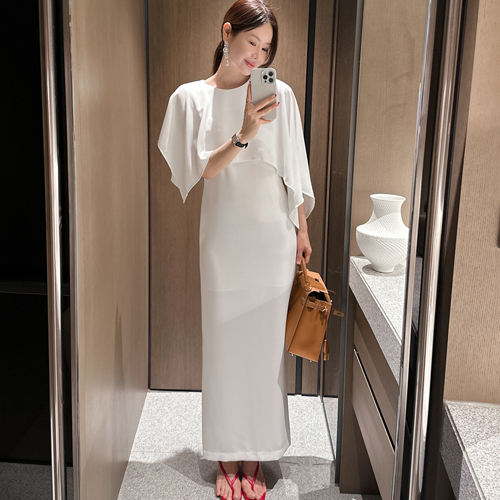 Melun cape dress