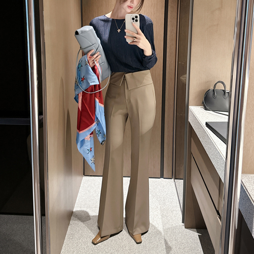 Torre wide band slacks