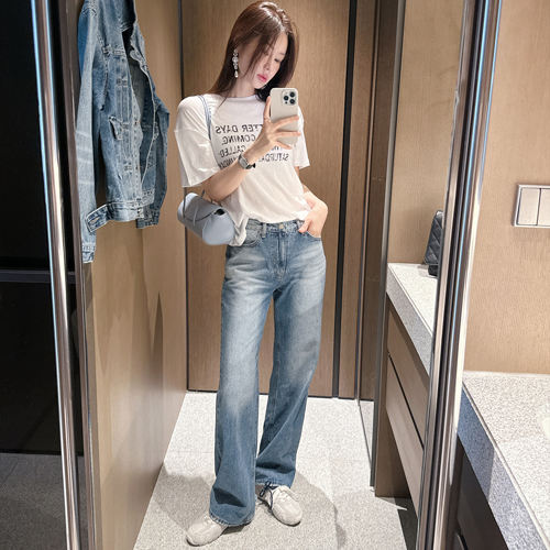 Lucid denim pants