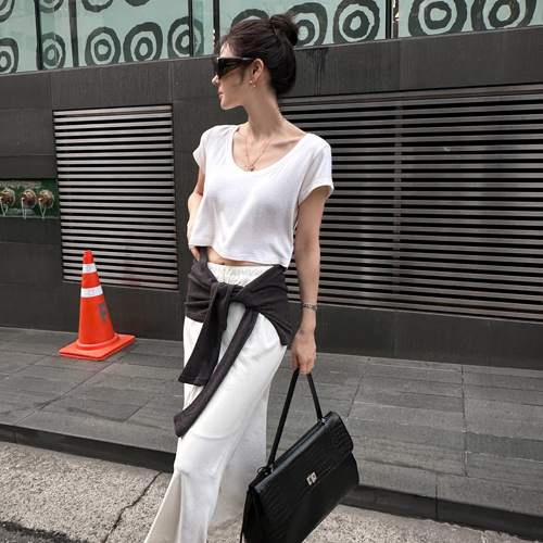 Form angora crop tee
