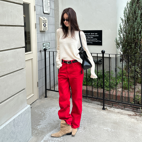 Peach dyeing color denim