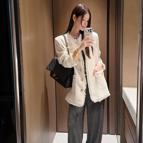 Burd long tweed jacket