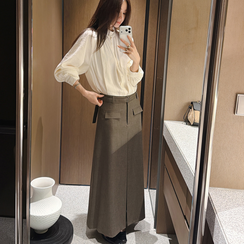 Sofa inverted pleats skirt