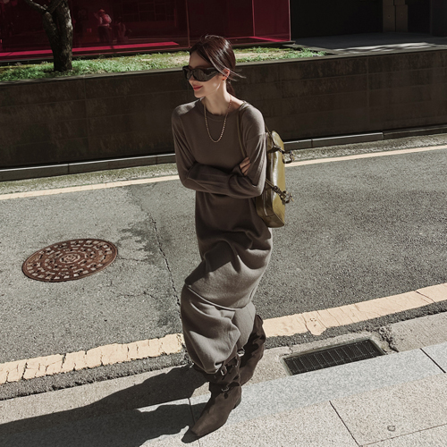 Bleeds wool long knit (wool 100%)