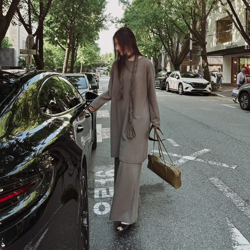 Bleeds wool wide pants (wool 100%)
