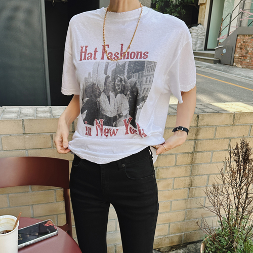 Bron vintage washing tee