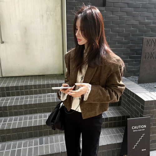 Elan corduroy crop jacket